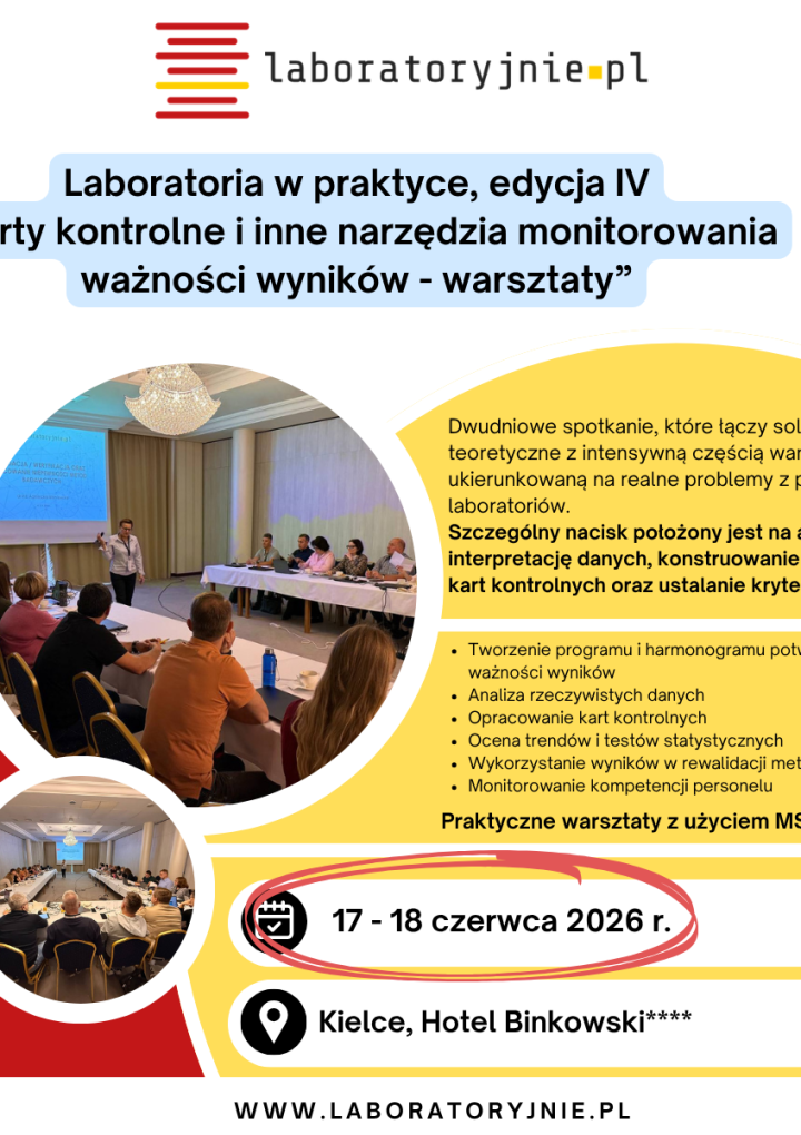 LABORATORIA W PRAKTYCE – KARTY KONTROLNE WARSZTATY