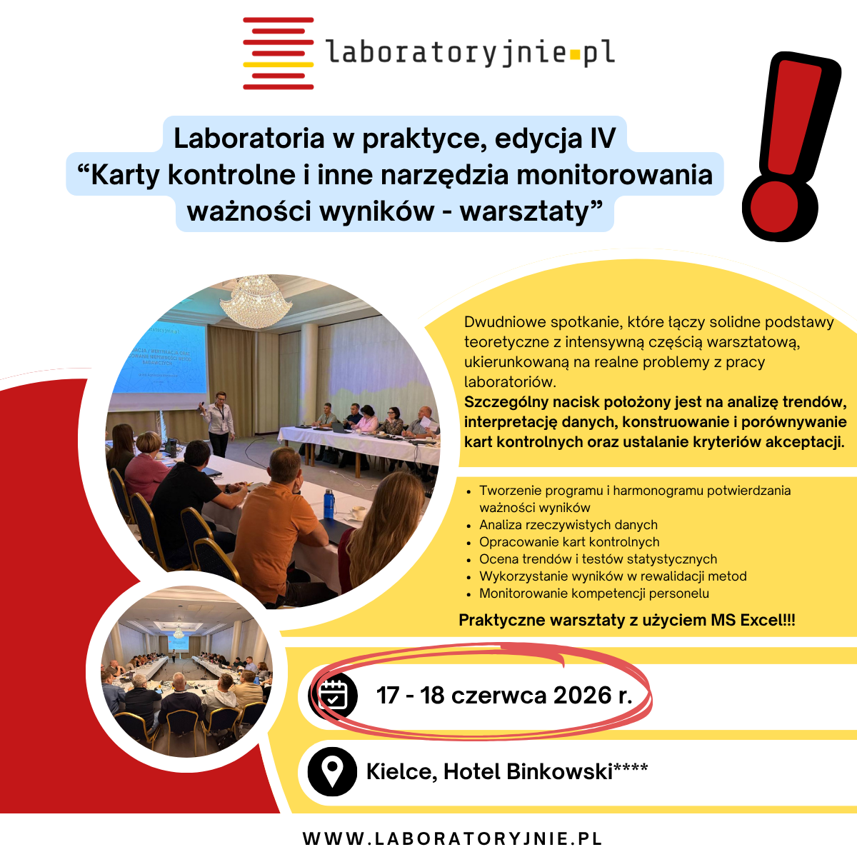 karty kontrolne warsztaty dla laboratorium