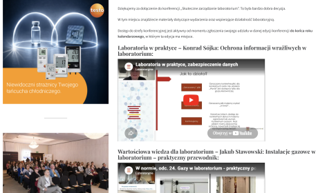 Konferencja laboratoryjnie.pl – dodatkowe materiały!
